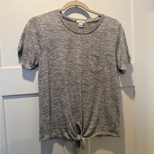 J. Crew Heather Gray Knit Top